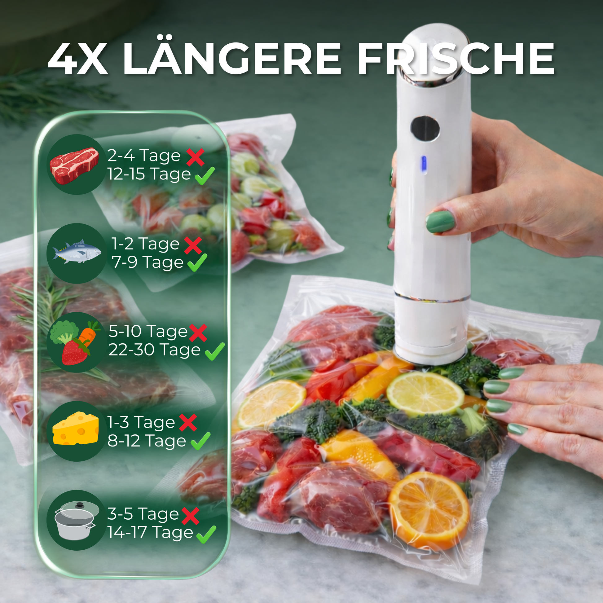 Kabelloser Vakuumierer